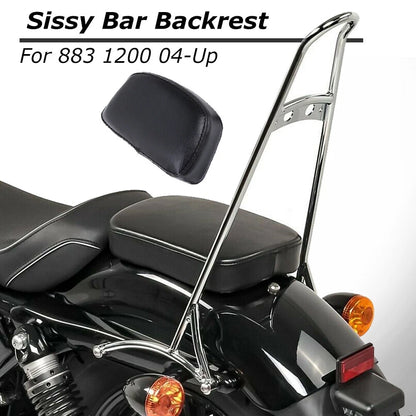 20" Tall Sissy Bar Backrest For 2004-21 Harley Sportster Nightster Iron 883 1200