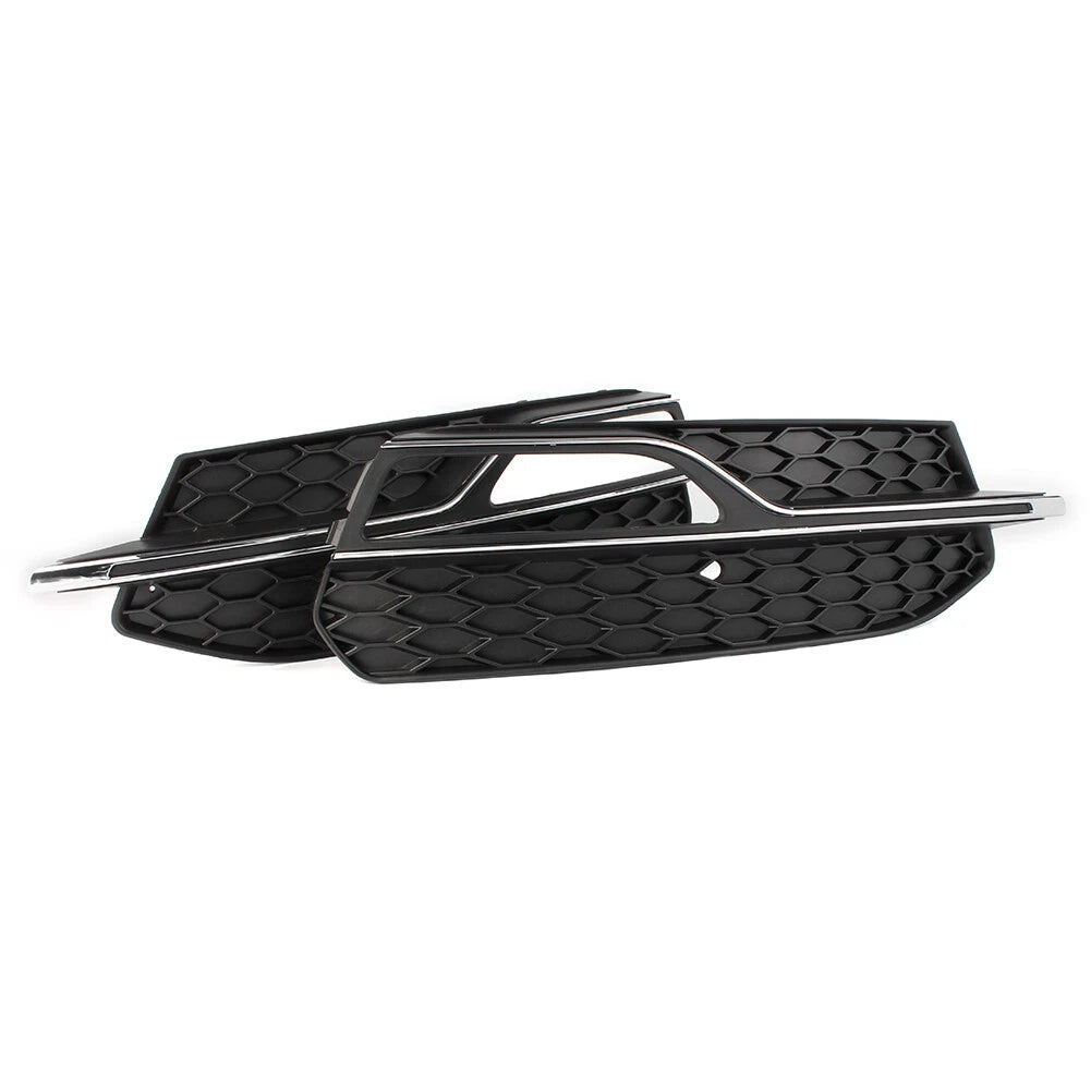 Front Lower Bumper Fog Light Covers Fit Audi A3 8V Pre-Facelift 2013-2017 Pair