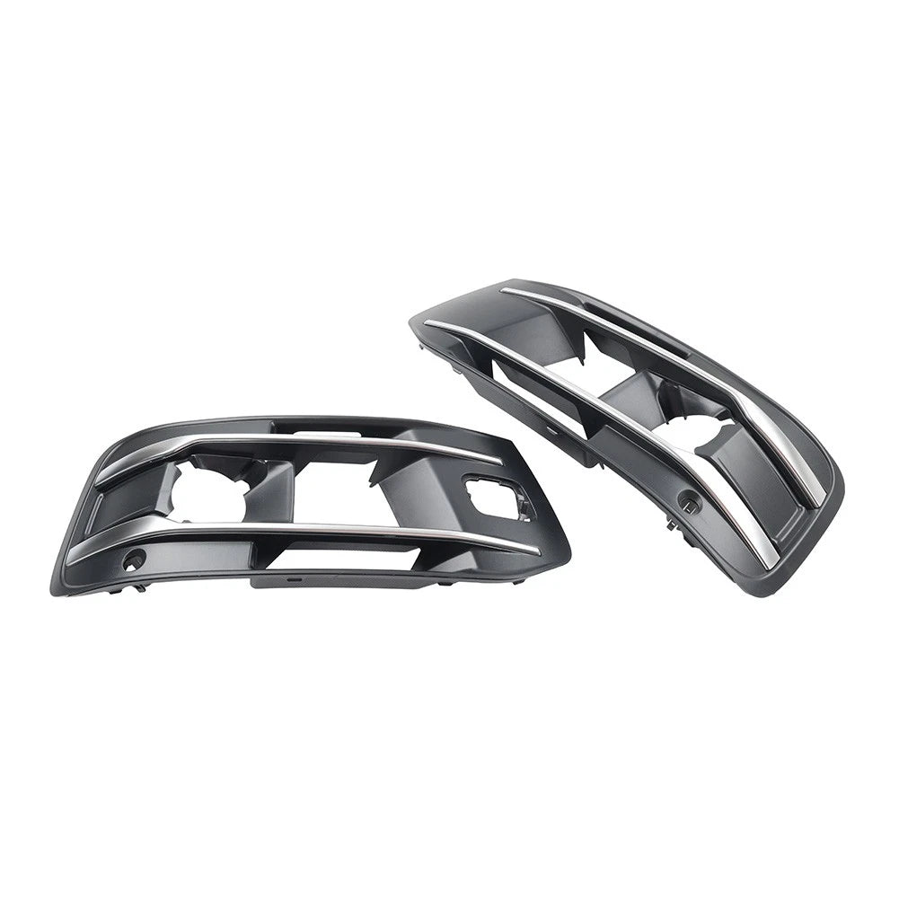 1 Pair Front Bumper Fog Light Grille Cover For Audi Q7 2016-2019 4M0807681AA