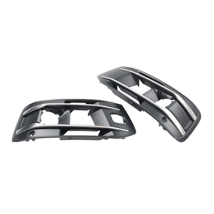 1 Pair Front Bumper Fog Light Grille Cover For Audi Q7 2016-2019 4M0807681AA