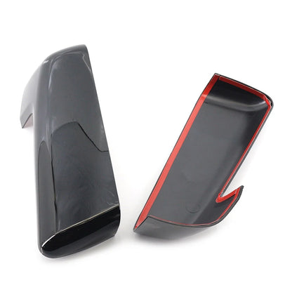 2pcs Black Rearview Mirror Cover Decor For Chevy Silverado Sierra 1500 2019-2022