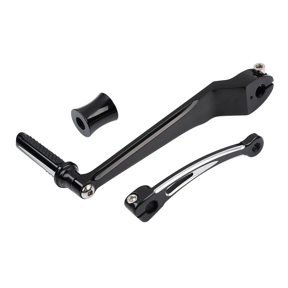 Black Shifter Lever Set Fit For Harley Touring Road Glide 88-Up Softail 86-17 16