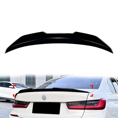 Black Rear Trunk Spoiler Wing Lip For BMW 3 Series G20 G80 M3 PS Style 2019+