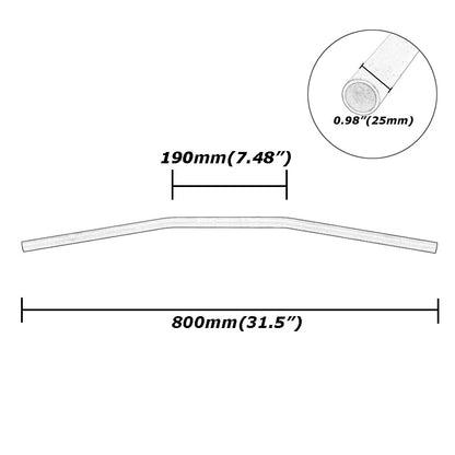 1'' Drag Bars Custom Handlebars For Harley Sportster XL 883 1200 Dyna Low Rider