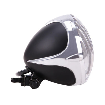 Motorcycle Headlight Finned Grill & Aluminum For Harley Bobber Chopper Custom US