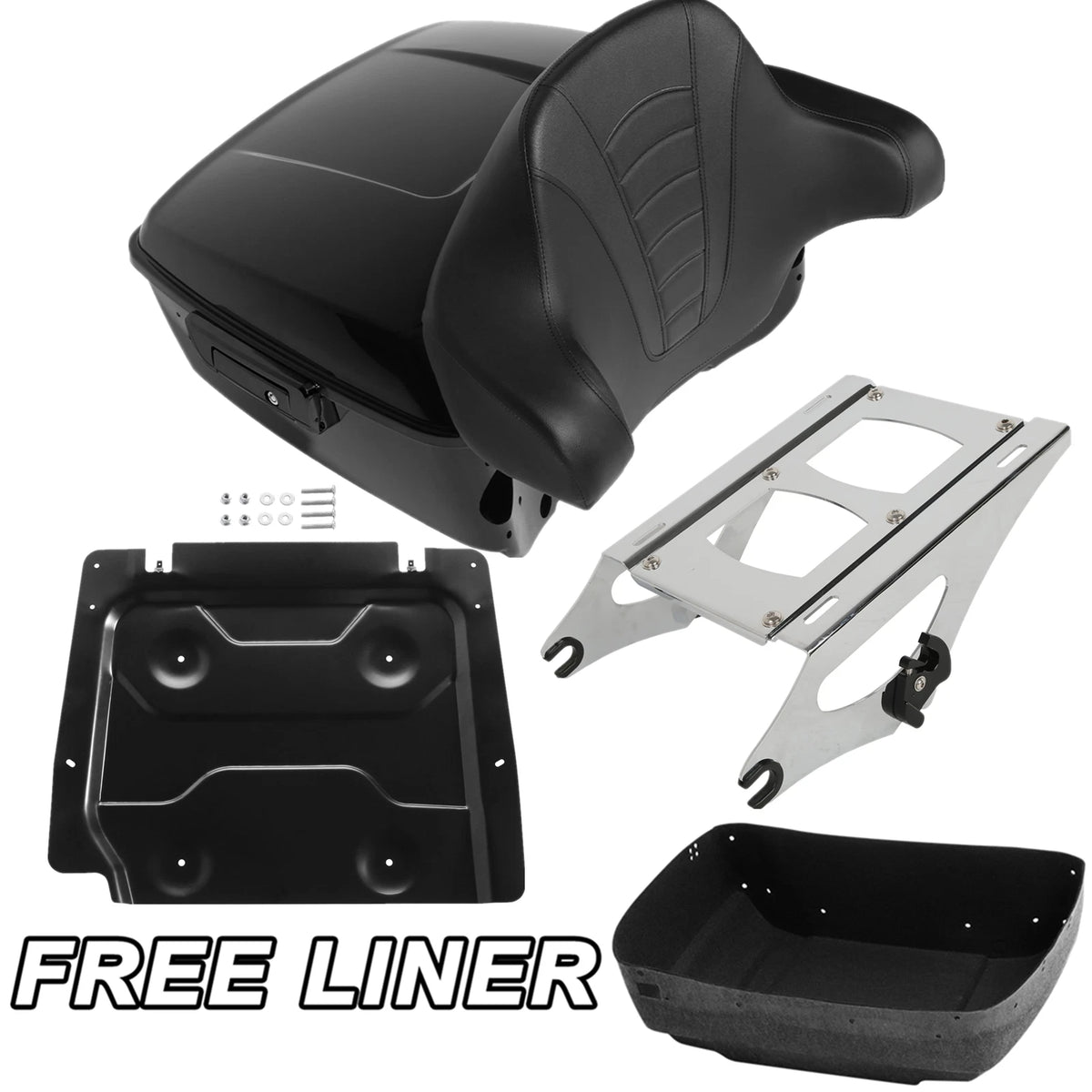 King Trunk Pad Mount Rack Plate Fit For Harley  Touring Glide 2014-2025
