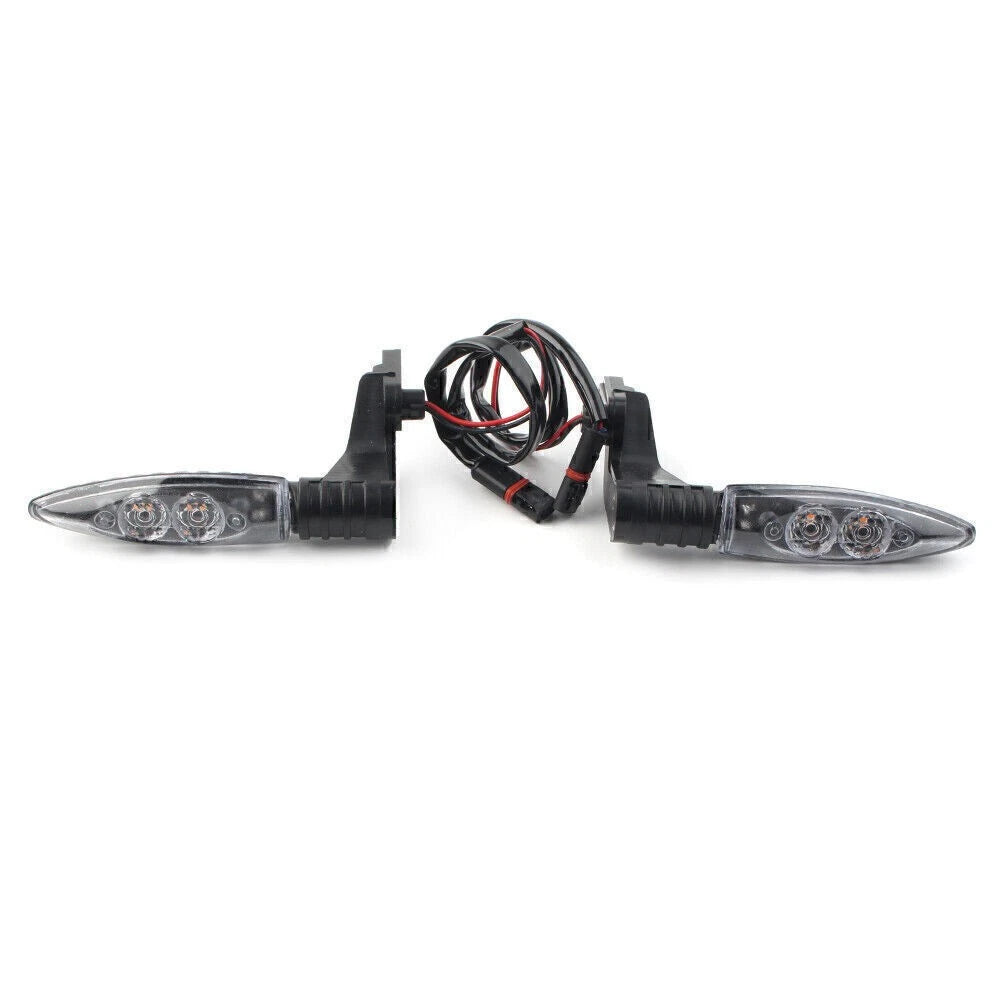 2x Amber LED  Rear Turning Signal Blinker Light for BMW F800 GS/R/S R1200 clear