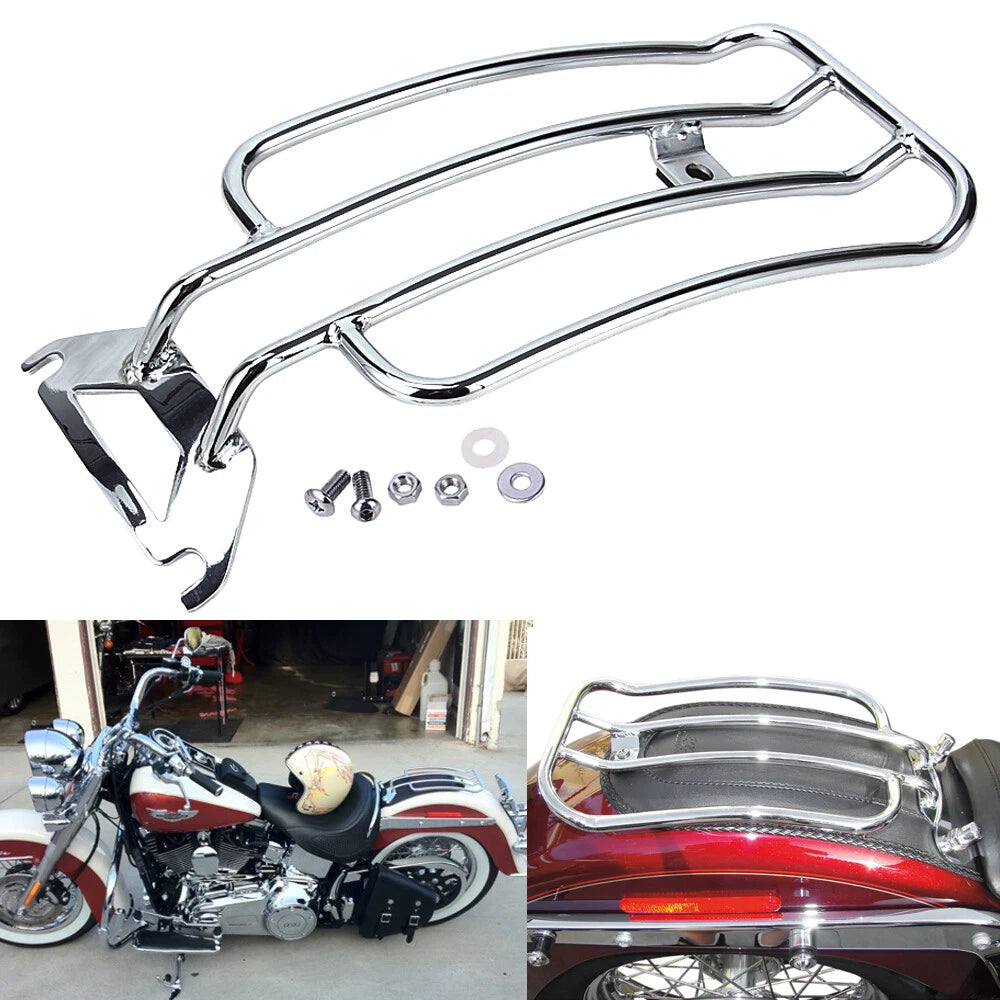 Fender Solo Seat Luggage Rack For Harley Touring Electra Road Glide 1998-2008 US