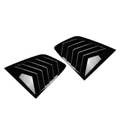 Glossy Black Rear Window Louver Shutter Cover Trim For BMW X3 IX3 G01 2018-2024