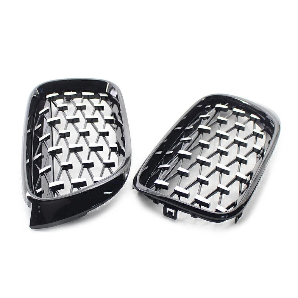 Fit BMW X3 F25 /X4 F26 2014-2017 Diamond Meteor Latest Style Front Kidney Grille