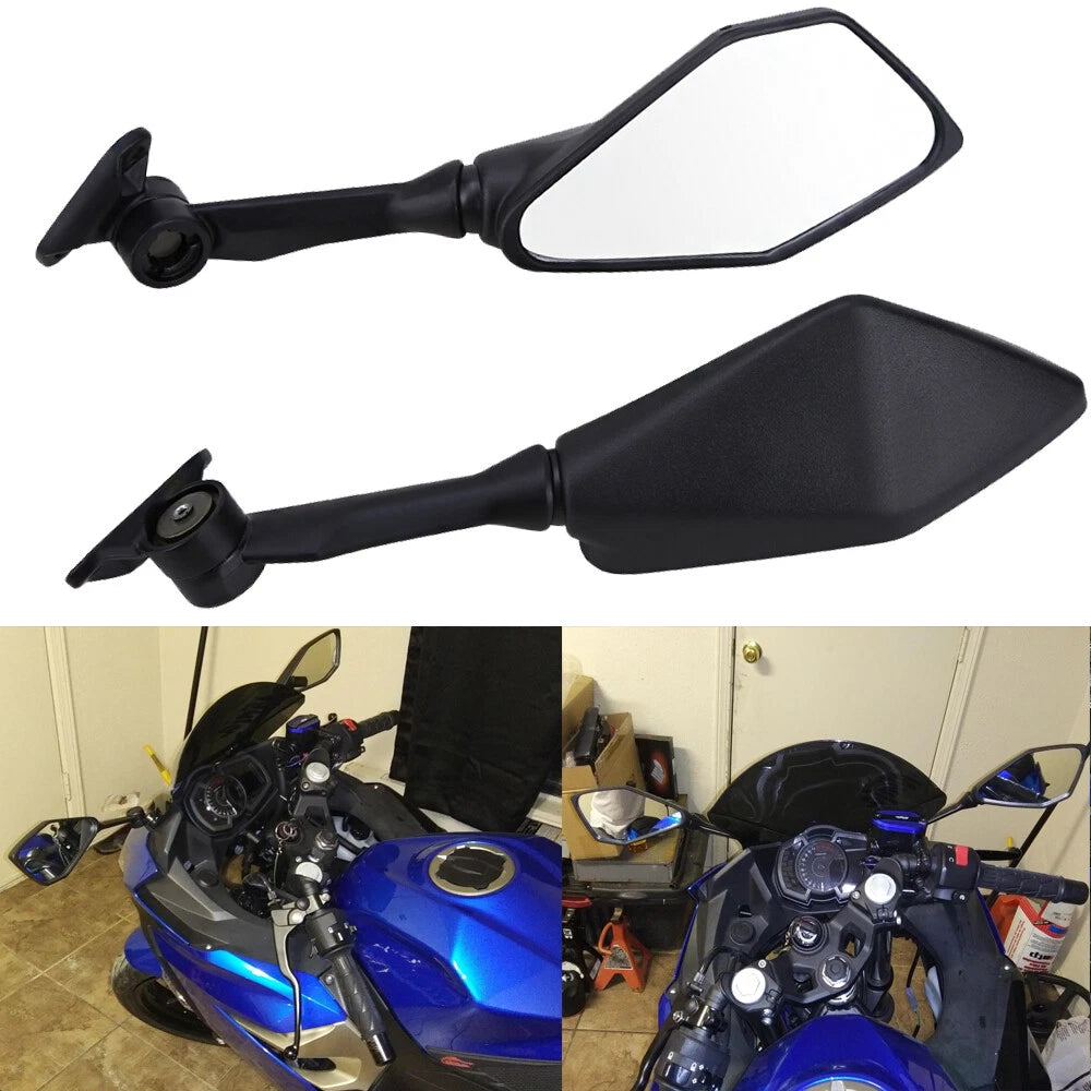 Motorcycle Rear View Mirrors For 2013-2017 Kawasaki Ninja ZX6R ZX636 300R EX 250