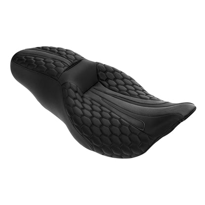 Driver Passenger Gel Seat For Harley Touring Electra Street Road Glide 09-23