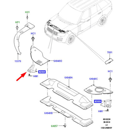 Engine Cover Bracket Support For Land Rover Range Rover& Range Rover Sport Right