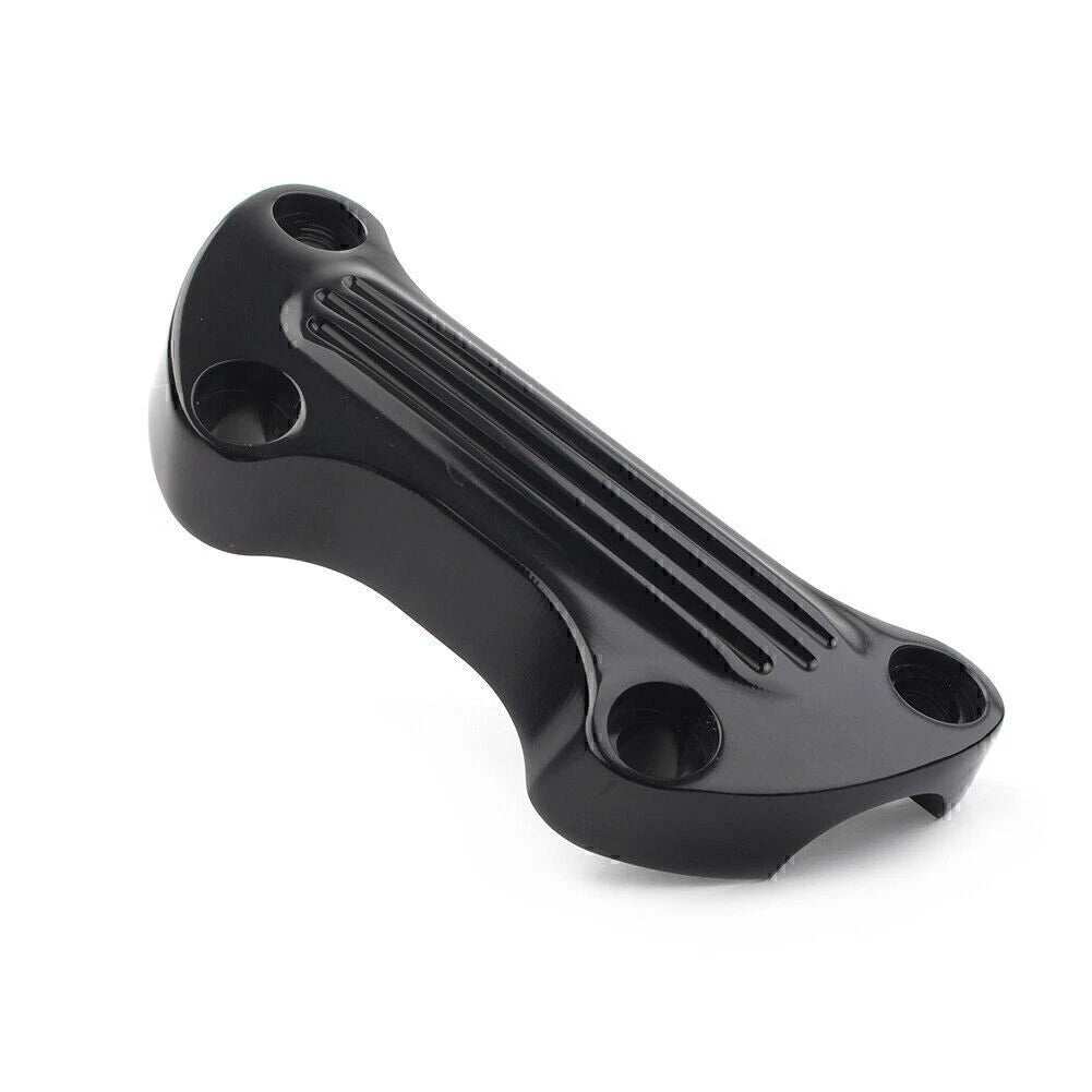 For Harley Sportster Softail Dyna 1" Handlebar Riser Top Clamp Cover Black