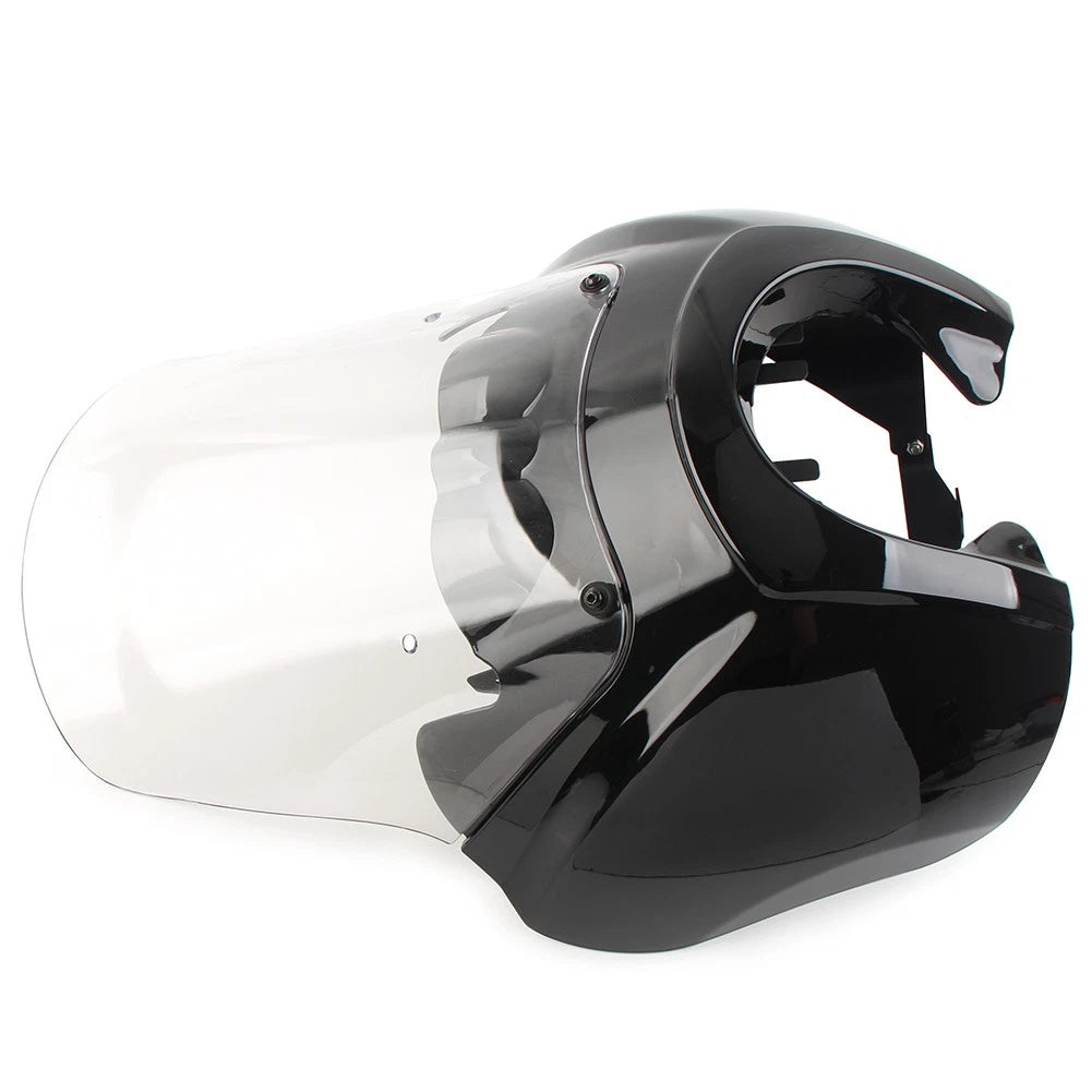 Headlight Fairing Cover W/ 15'' Clear Windshield For Harley Dyna FXDXT T-Sport