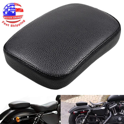 Motorcycle Rear Fender Passenger Pillion Pad Seat 6 Suction Cups For Harley Dyna