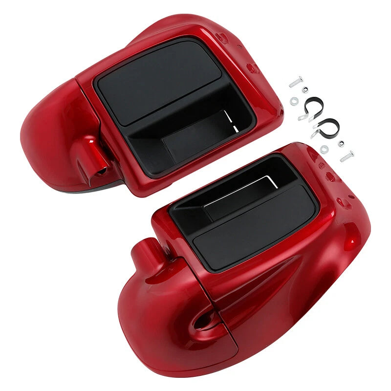 Red Lower Vented Fairings Engine Guard Crash Bar For Harley Electra Glide 14-Up