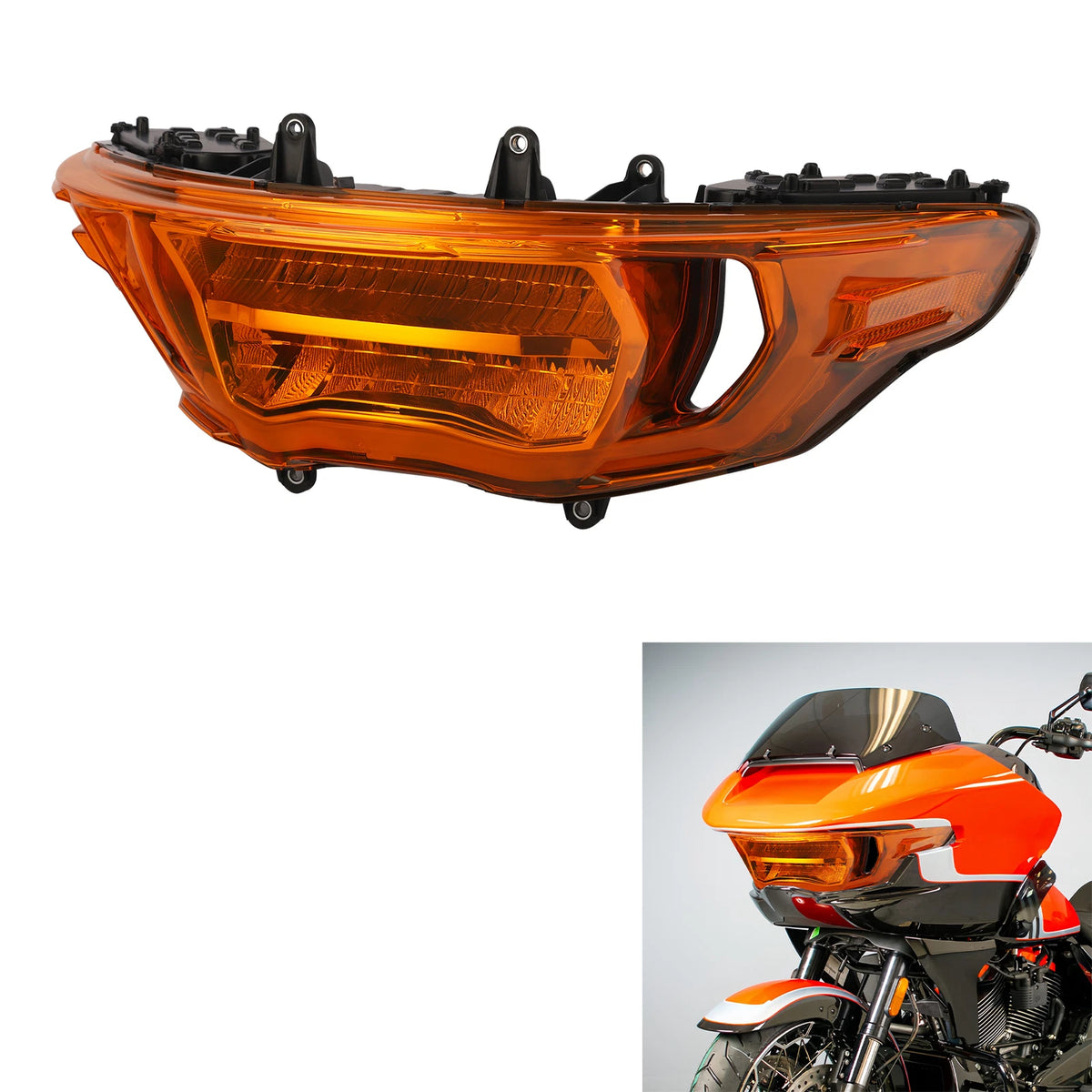 LED Headlight Hi/Lo Beam Turn Signal Light For Harley CVO Road Glide FLTRXSE 23+