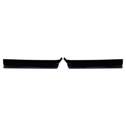 2pcs Glossy Black Rear Bumper Side Aprons Spats For Suabru WRX STI VA 2015-2021