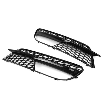 Honeycomb Front Bumper Fog Light Grille For Audi A5 Regular Model 2012-2016