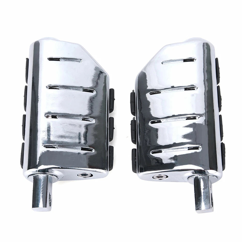 Motorcycle Foot Rest Pegs Dually Iso Pegs For Harley Male Mount Touring Chrome