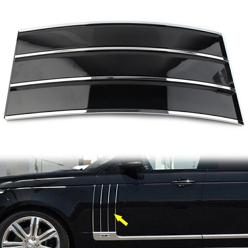 Left Side Mesh Vent Grille Fender Frame Black For Land Rover Range Rover 2013-17