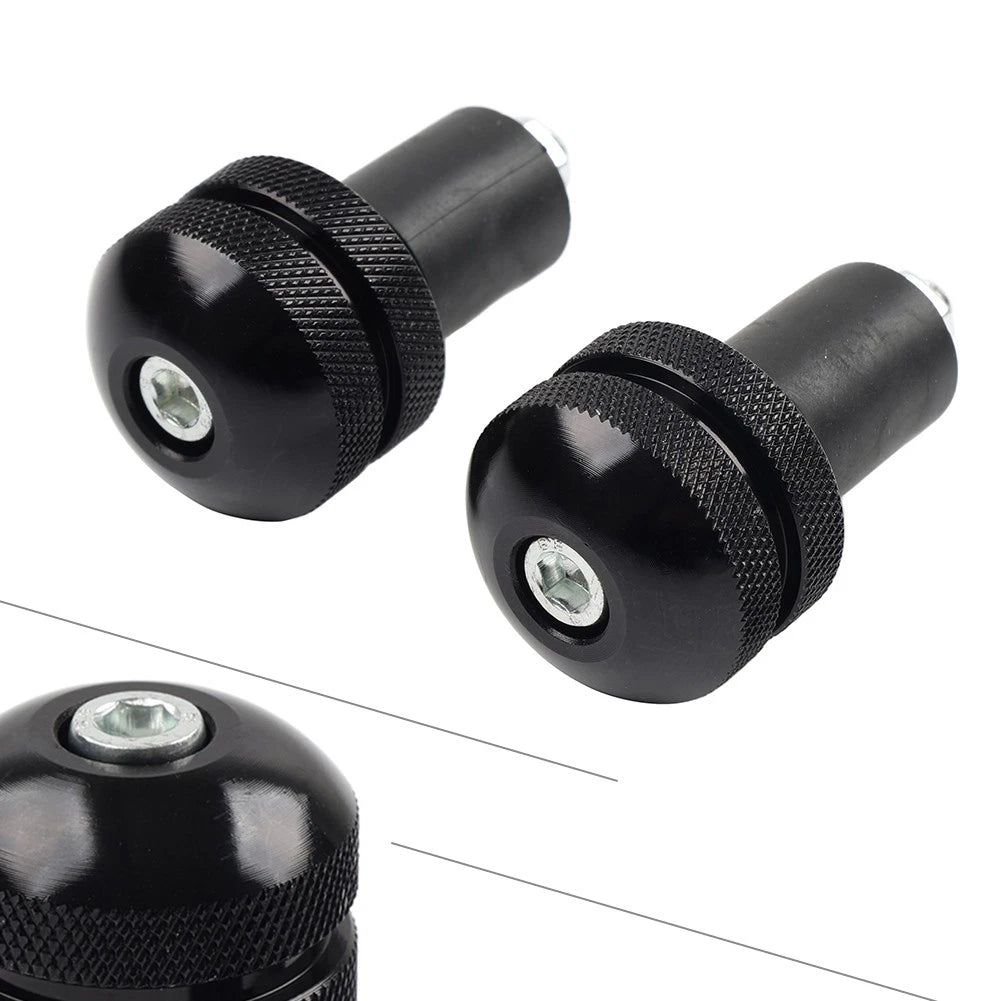 Universal 7/8 Motorcycle Handlebar Grips Bar End Cap Plug Slider