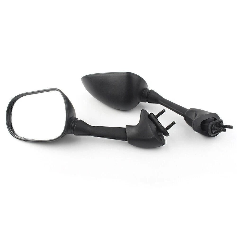 Pair Rearview Side Mirror for Yamaha YZF R6 2001 2002 Black ABS Plastic Shell