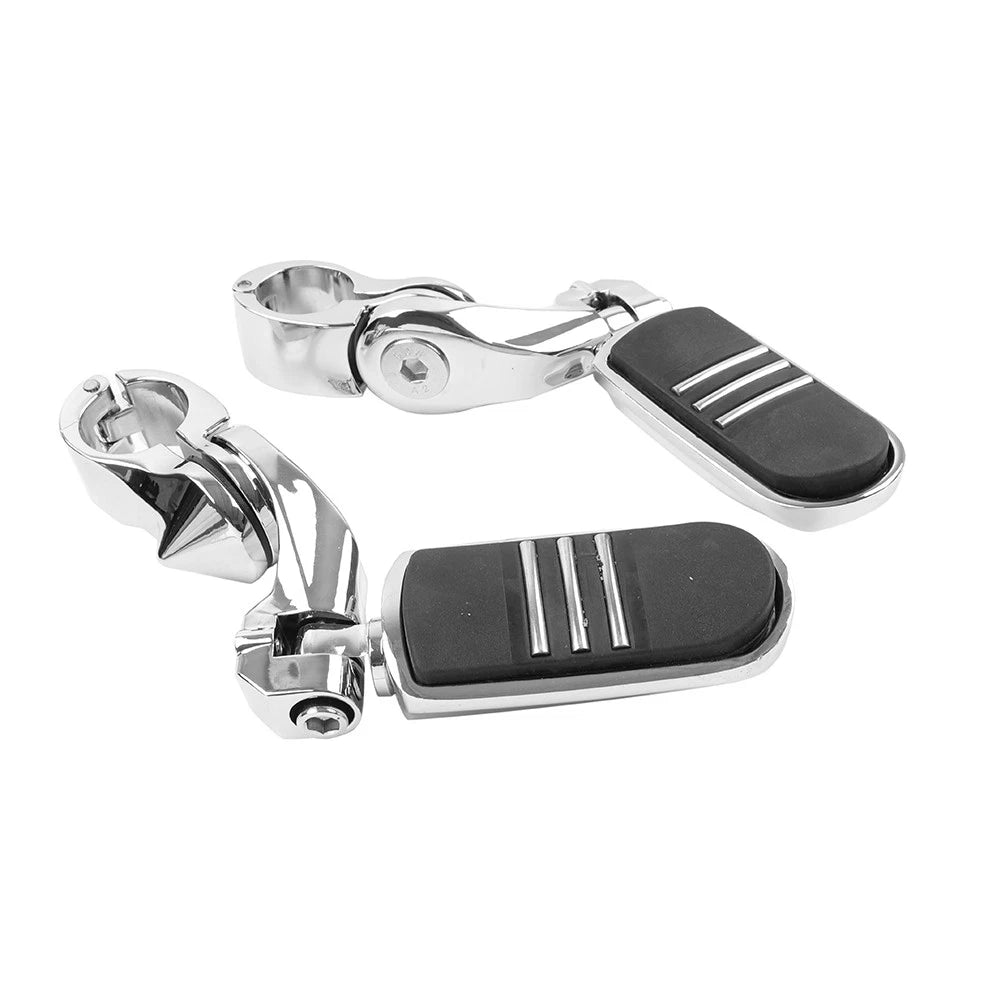 32MM 1.25" Short Angled Highway Engine Guard Foot Pegs For Harley Touring