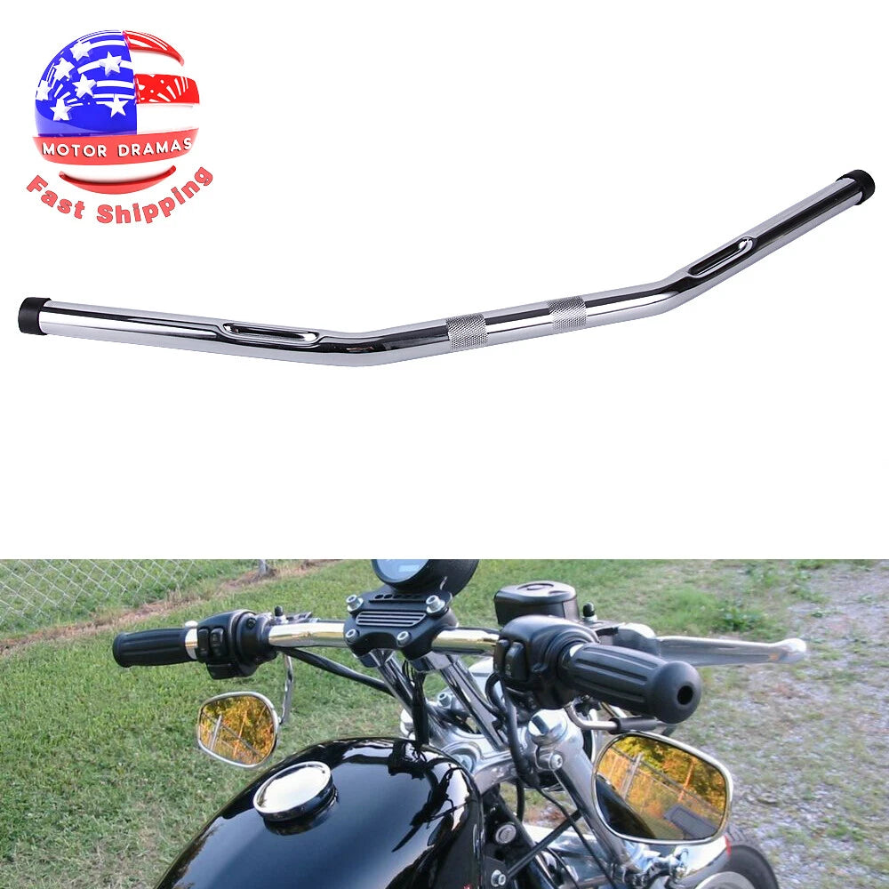 1'' 25mm Motorcycle Handlebars Drag Bars Iron For Harley Honda Yamaha Ducati USA