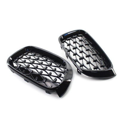 Meteor Front Kidney Grille Grill For BMW X3 F25 /X4 F26 2014-2017 Black