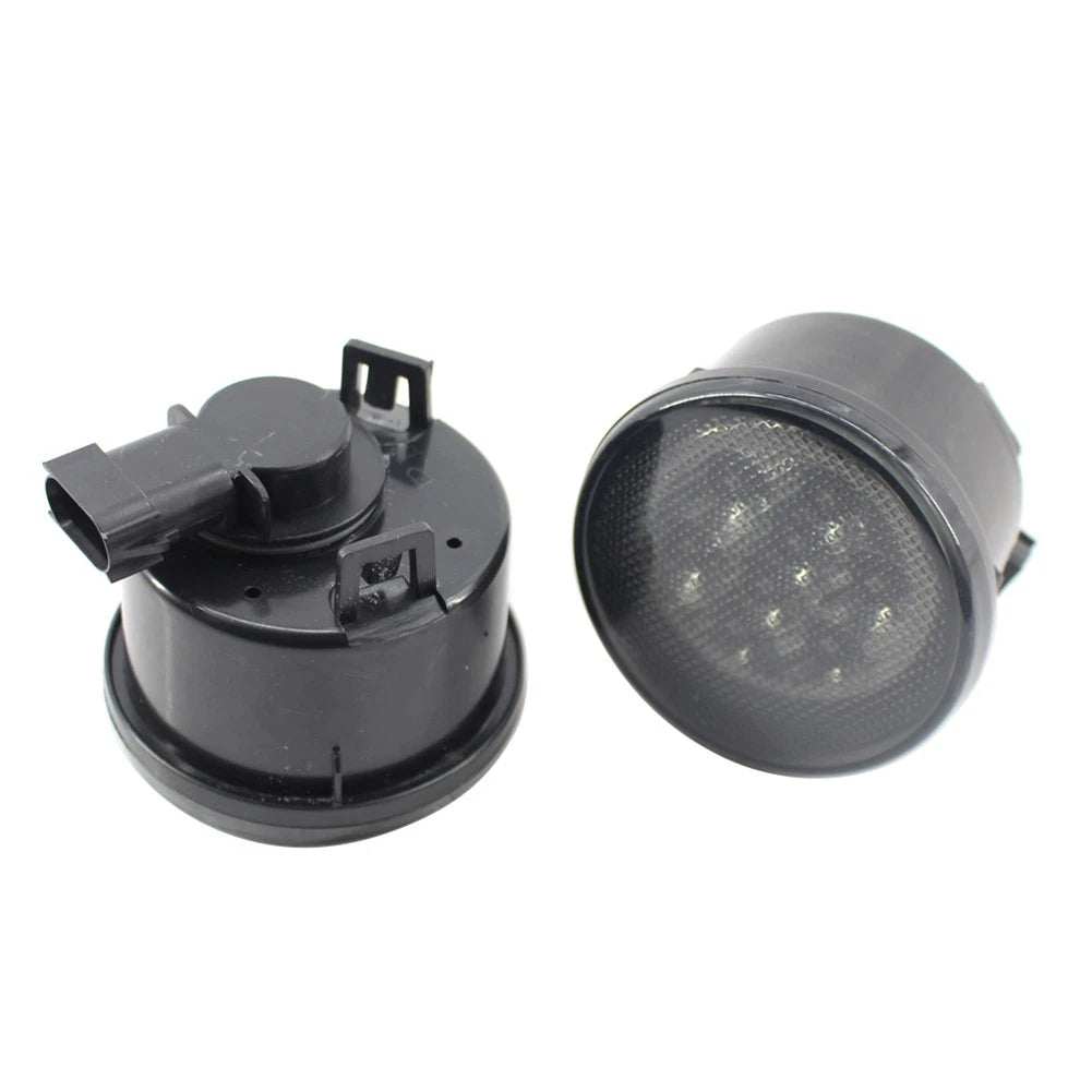 Front Grill Indicator Parking Lights Signal Lights For Jeep Wrangler JK 2007-17
