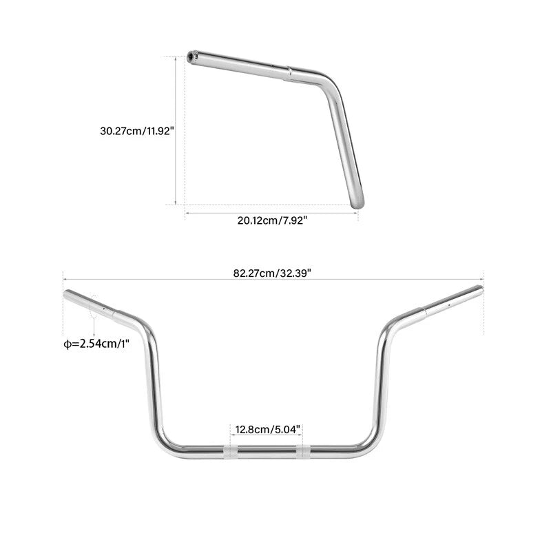 12'' Rise Ape Hanger 1.25" Handlebar For BMW R18 B Transcontinental 21-Up 22 23