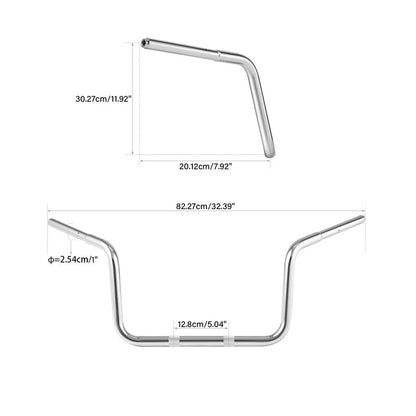 12'' Rise Ape Hanger 1.25" Handlebar For BMW R18 B Transcontinental 21-Up 22 23