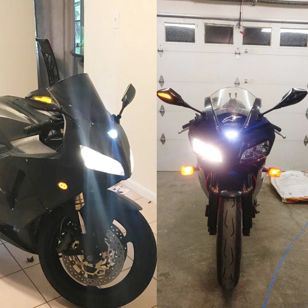 Motorcycle LED Turn Signal Mirrors For 05 2006 2007 2008 Suzuki GSXR600 GSXR750