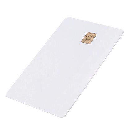 5PCS ISO PVC IC SLE4442 Chip Blank Smart Card Contact IC Card Safety White