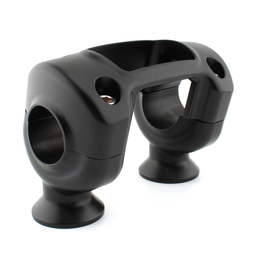 1 1/4" Handlebar 32mm Riser Top Clamp Kit For Harley Softail Street Bob Black