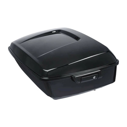 Black King Trunk Backrest Mount Rack Fit For Harley Touring Road Glide 09-13 US