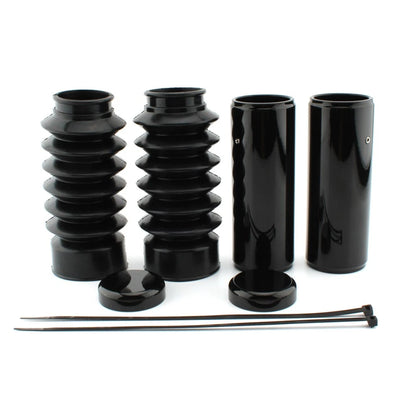 1Sets Front Upper & Lower Fork Covers Gaitors Boot For Harley 48 XL1200X 2016-24