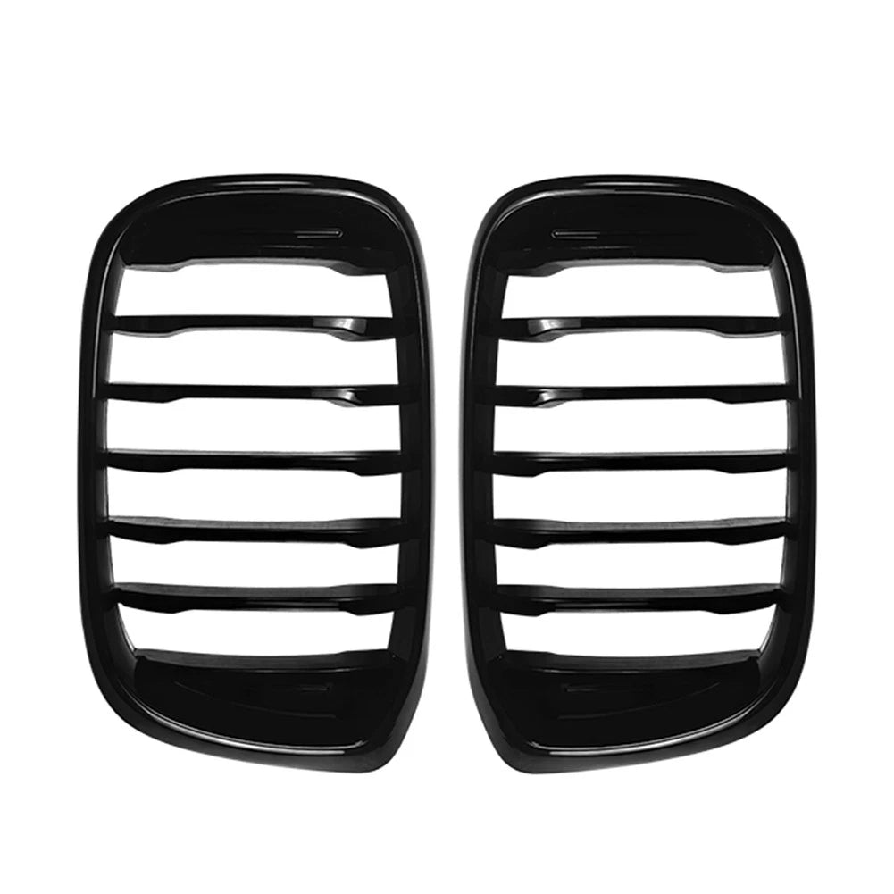 Glossy Black Front Kidney Middle Grille Grill For BMW X3 G01 X4 G02 2018-2021