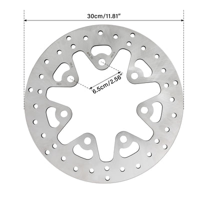 2x 11.8" Front Brake Disc Rotors Fit For Harley Street Road Glide King 2014-2025