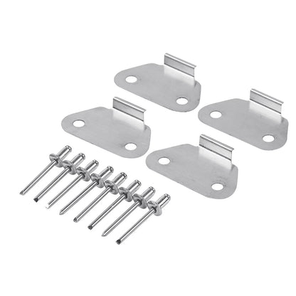 4x Hard Saddlebags Lids Wear Strike Plates Fit For Harley Touring Glide 93-13 12