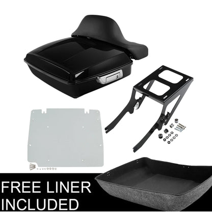 Chopped Trunk Pad Mount Rack Base Plate For Harley Deluxe Heritage Classic 18-Up