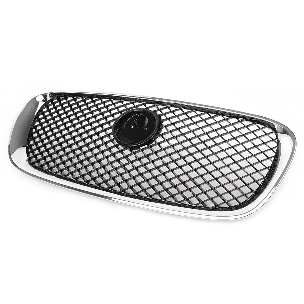 Front Bumper Grille Grill Fit for Jaguar X250 XF XFR XFRS 2008-2011 Chrome Black