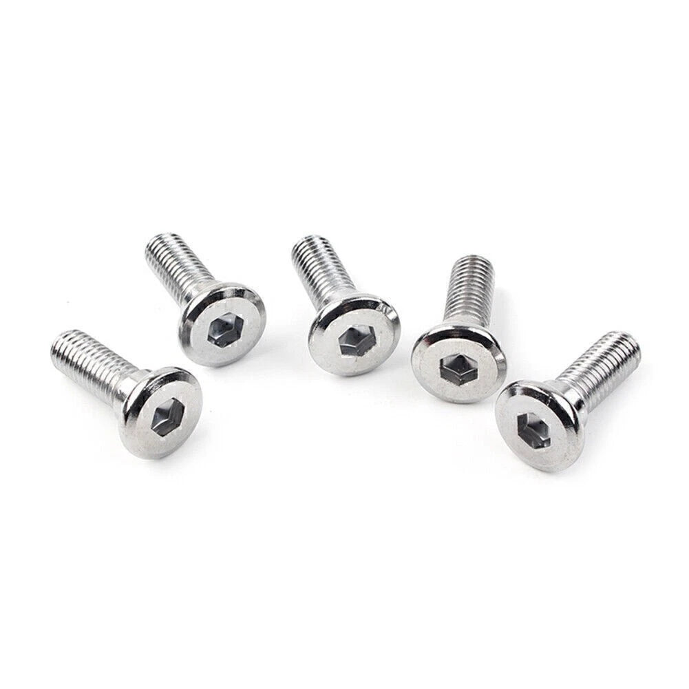 5x M8x25mm x 1.25 Steel Bolts Ti Hex Socket Disc Brake Rotor Screws Fasteners US