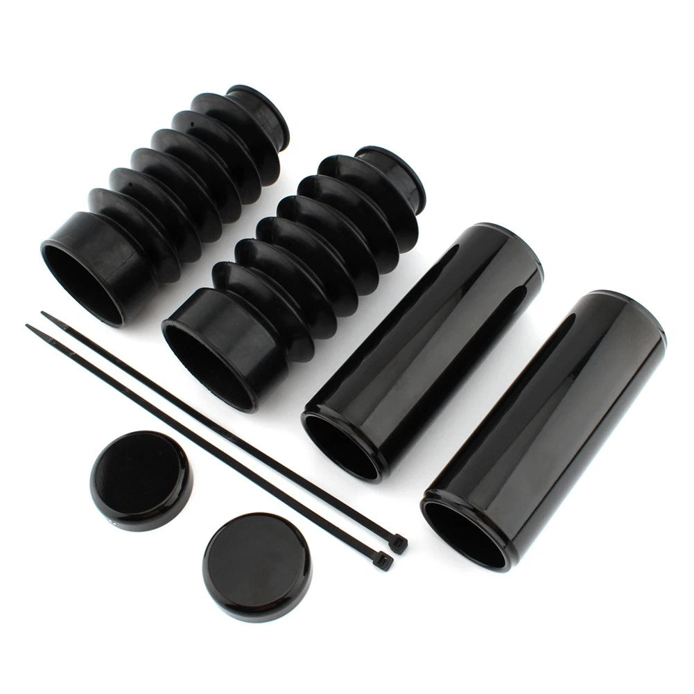 1Sets Front Upper & Lower Fork Covers Gaitors Boot For Harley 48 XL1200X 2016-24
