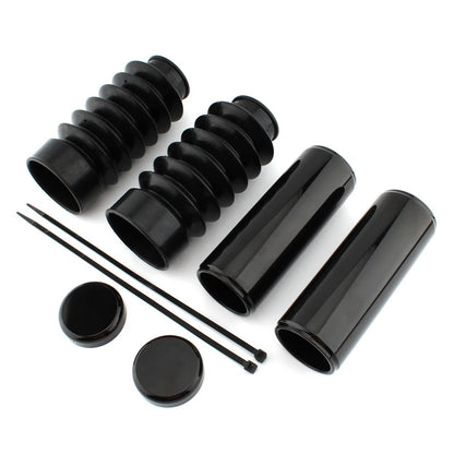 1Sets Front Upper & Lower Fork Covers Gaitors Boot For Harley 48 XL1200X 2016-24