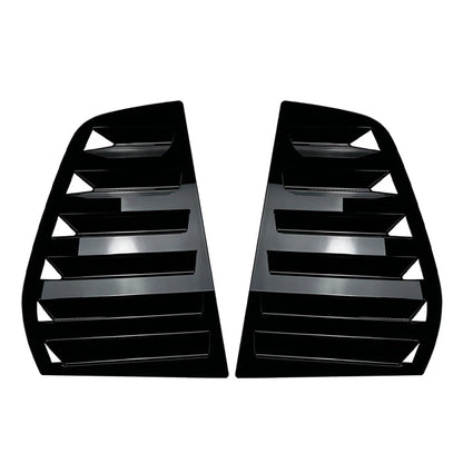 Rear Window Louver Shutter Cover Trim Glossy Black For VW Golf MK5 2004-2008