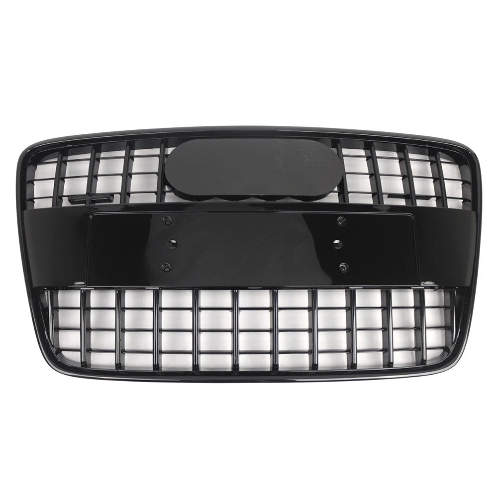 1 Piece Front Bumper Radiator Vent Grille For Audi Q7 2005-2015 Glossy Black