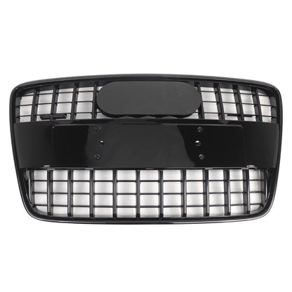 1 Piece Front Bumper Radiator Vent Grille For Audi Q7 2005-2015 Glossy Black